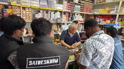 Cegah Rokok Ilegal, Polres Majene dan Bea Cukai Lakukan Pemeriksaan