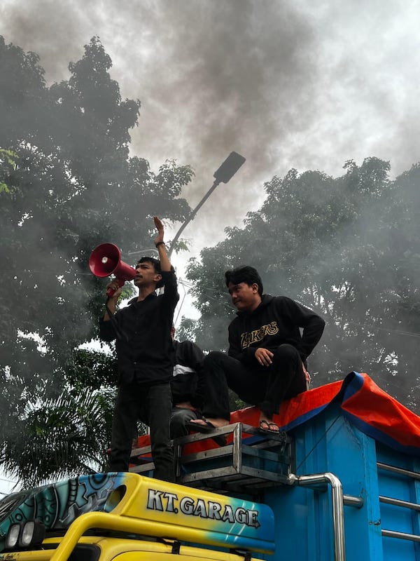 FORTAS Geruduk Polres Takalar, Protes Tambang Ilegal Merajalela