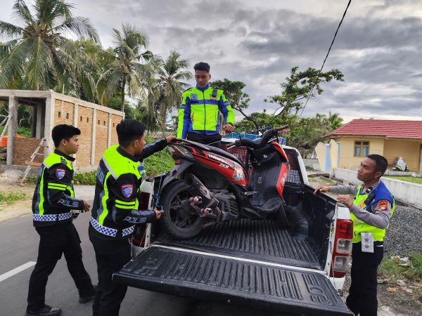 Polres Majene Tindak Tegas Balapan Liar dan Knalpot Brong Selama Ramadhan