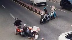 Terekam CCTV, Kecelakaan di Depan Pasar Sentral Takalar