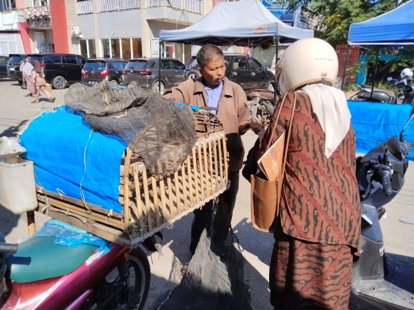 Pasar Sentral Takalar Ramai Jelang Lebaran Kurban, Pedagang Ayam Raup Rezeki
