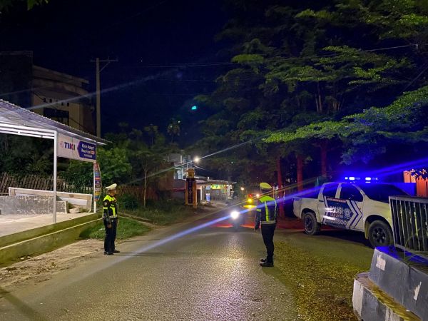 Cegah Pelanggaran dan Balap Liar, Satlantas Polres Majene Gelar Patroli