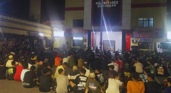 Hendak Konvoi Usai Pesta Miras, 78 Orang Geng Motor Diamankan Polisi