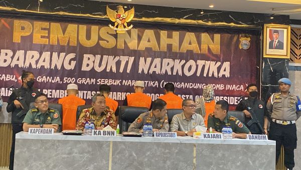 Polrestabes Makassar Musnahkan Narkotika Senilai Rp19 Miliar
