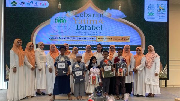 Peaceful Muharram 2025, Kemenag Sulsel Tebar Kebaikan untuk Yatim dan Difabel