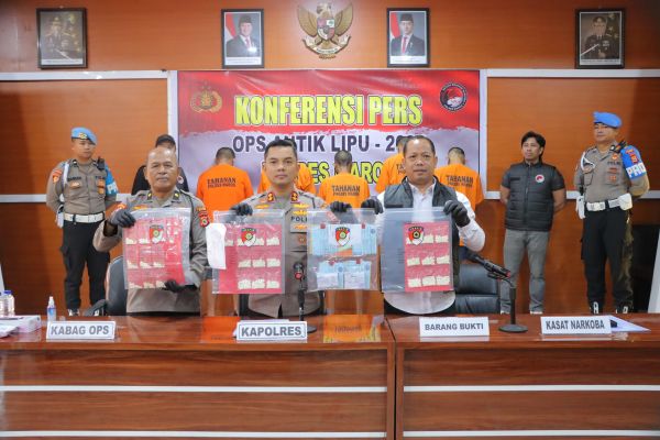 Polres Maros Amankan 18 Tersangka Kasus Penyalahgunaan Narkotika
