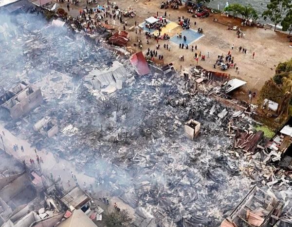 46 Rumah Warga di Sorowako Luwu Timur Ludes Terbakar