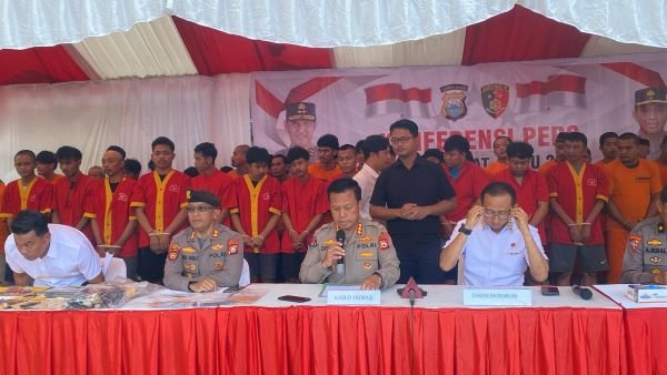 Operasi Pekat Lipu 2025, Polda Sulsel Amankan 844 Tersangka