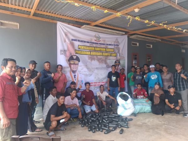 Pemprov Sulsel Perkuat Ekonomi Biru, Salurkan 2.000 Bibit Rumput Laut di Luwu Raya