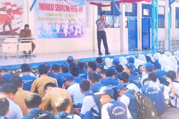 Kanwil Kemenkum Sulsel Gelar Penyuluhan Hukum di SMPN 48 Makassar