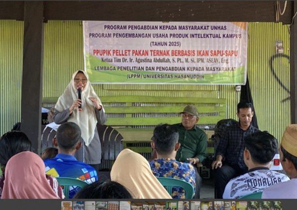 Unhas Latih Warga Limpomajang Olah Ikan Sapu-Sapu Jadi Pakan Ternak