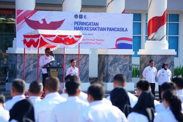 Kemenkum Sulsel Bersama Tiga Kanwil Peringati Hari Kesaktian Pancasila 2025