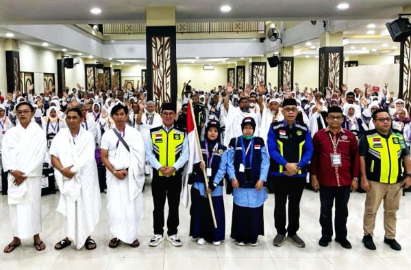 JCH Kloter 32 Embarkasi Makassar Terbang ke Tanah Suci