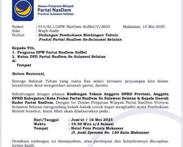 Isu Hijrah ke PSI Dibantah? RMS Tunjukkan Taring di Bimtek NasDem