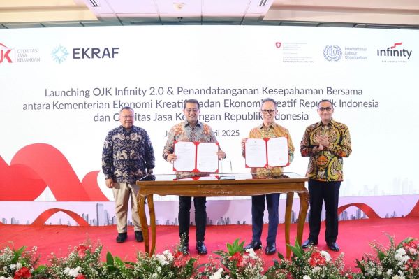 OJK dan Kemenparekraf Tandatangani MoU Dukung Penguatan Ekonomi Kreatif