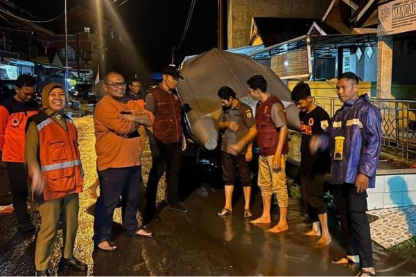 BPBD Sulbar Tinjau Titik Banjir di Mamuju, Warga Diminta Tetap Waspada