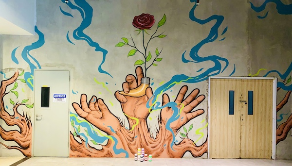 Mural Tumbuh Dari Yang Runtuh Hadir di Nipah Park untuk Makassar Biennale 2025