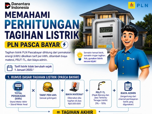 Memahami Skema Perhitungan Tagihan Listrik PLN Pascabayar
