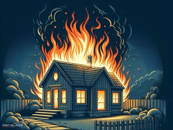 Diduga Akibat Cas HP, Satu Rumah di Galesong Utara Terbakar
