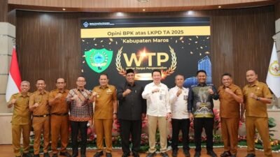 LKPD 2025 Maros Raih Predikat Opini WTP BPK RI