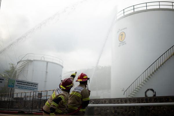 Simulasi Keadaan Darurat, Pertamina Gerak Cepat Atasi Insiden di Fuel Terminal Luwuk