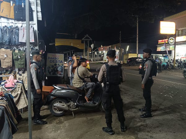 Jaga Kondusifitas Wilayah, Polres Jeneponto Gencar Patroli Malam Hari