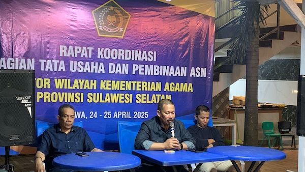 Rakor Bagian TU, Kakanwil Kemenag Sulsel: Bangun Sinergi Kokohkan Kebersamaan