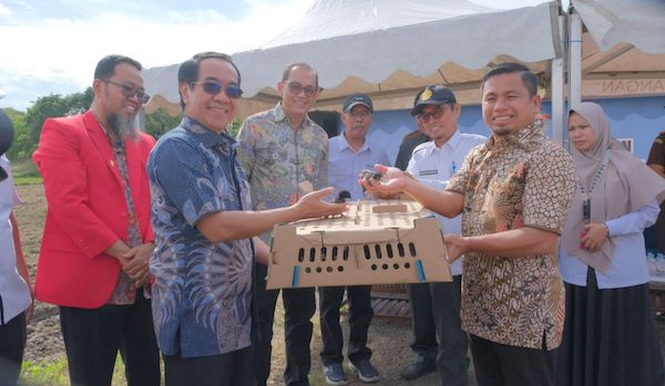 Rektor Prof JJ Serahkan Bantuan Benih dan Bibit Hasil Inovasi Unhas
