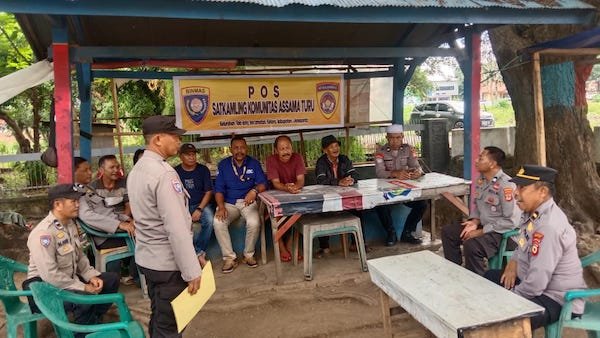 Ciptakan Kamtibmas, Kapolres Jeneponto Instruksikan Pembangunan Pos Satkamling