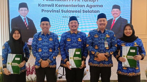 3.503 PPPK Kemenag Sulsel Dilantik Menteri Agama RI