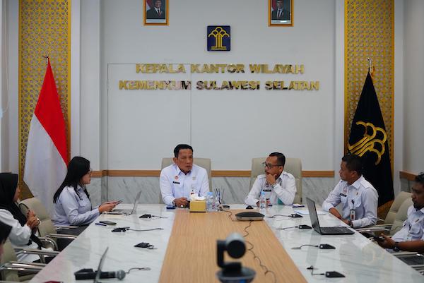 Kanwil Kemenkum Sulsel Ikuti Rapat Koordinasi Penguatan Tata Kelola Layanan PPNS