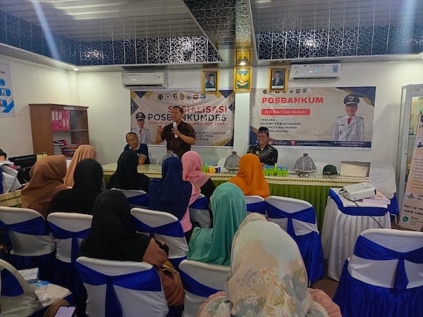 Kanwil Kemenkum Sulsel Perkuat Peran Kelompok Kadarkum di Desa Ara