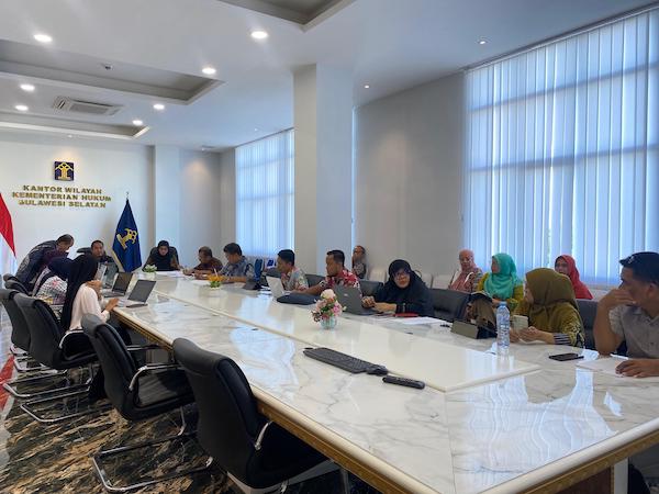 Kanwil Kemenkum Sulsel Harmonisasi 7 Rancangan Peraturan Wali Kota Parepare