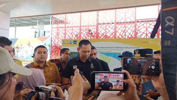 Kunjungi IPAL Losari, AHY: Kapasitas Besar Sambungan Rumah Minin