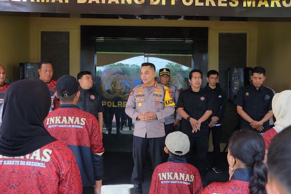 Atlet Karate Polres Maros Siap Berlaga di Kejuaraan Inkanas Sulsel