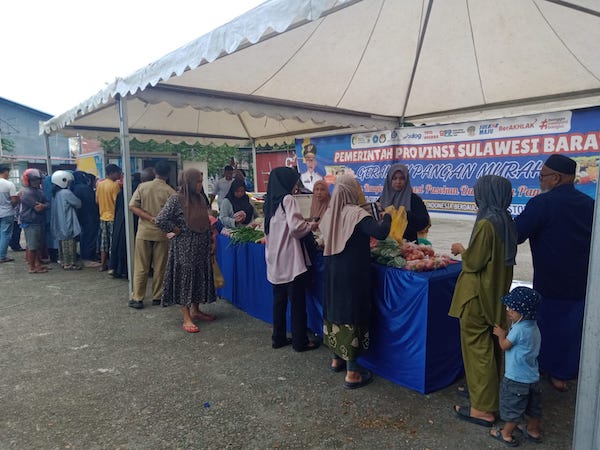 Gerakan Pangan Murah Pemprov Sulbar, Upaya Stabilkan Harga di Pasar