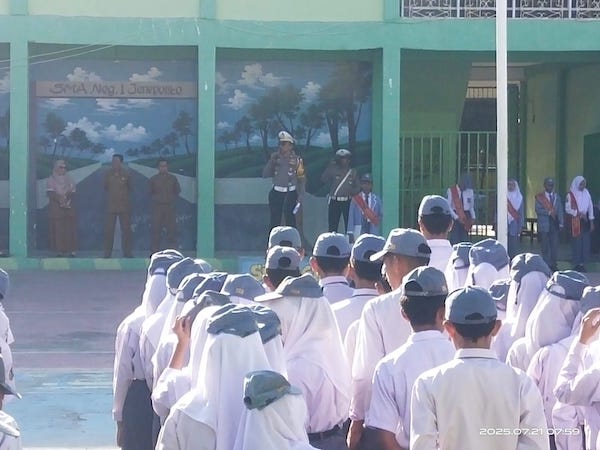 Edukasi Keselamatan Berkendara, Polres Jeneponto Gelar Go To School Dikalangan Pelajar