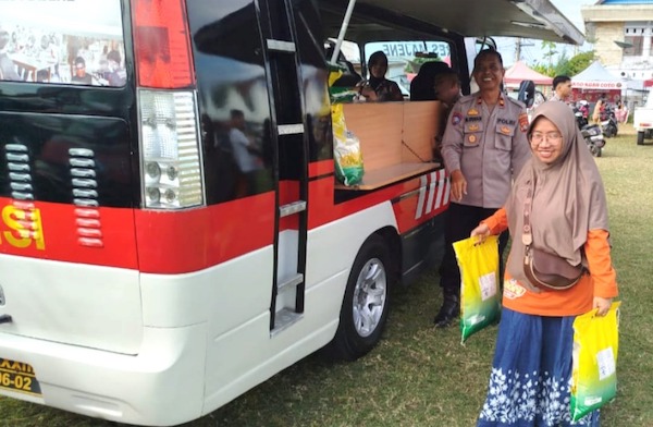Bantu Tekan Harga Beras, Polres Majene Gelar Gerakan Pangan Murah