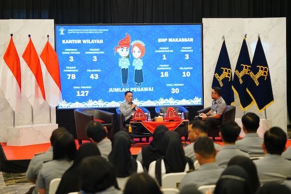 Kanwil Kemenkum Sulsel Teguhkan Komitmen Raih WBBM Lewat Internalisasi Zona Integritas