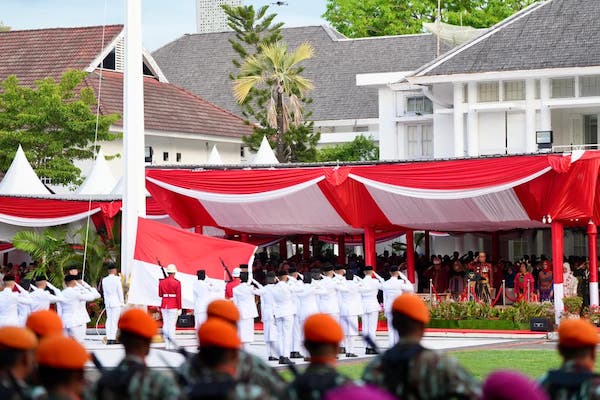 Upacara Penurunan Bendera di Sulsel Sukses Digelar, Sekprov: Jadi Teladan ke Depan