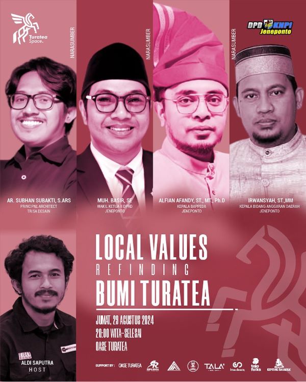 HPMT UINAM-KNPI Jeneponto Gelar Diskusi Local Values: Refinding Bumi Turatea Bersama Pemerintah