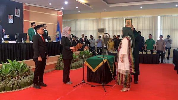 Andi Sugiarti Mangun Karim Resmi Dilantik Jadi Anggota DPRD Sulsel