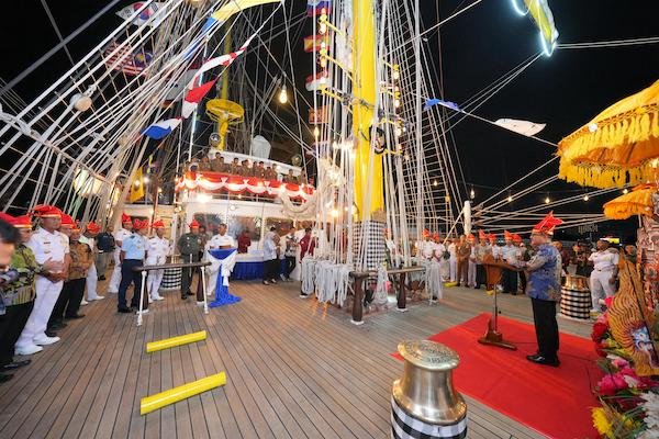 KRI Bima Suci Sandar di Makassar, Sekprov Sulsel Beri Pesan Kebangsaan