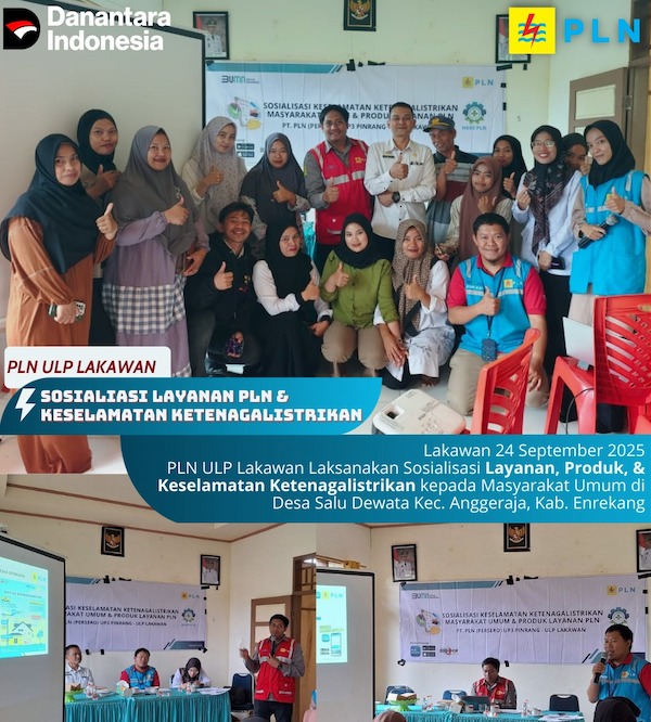 PLN ULP Lakawan Sosialisasi Keselamatan Listrik dan Perkenalkan Aplikasi PLN Mobile di Enrekang