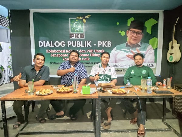 Gelar Dialog Publik, PKB Jeneponto Ajak Masyarakat Susun Arah Kebijakan Daerah