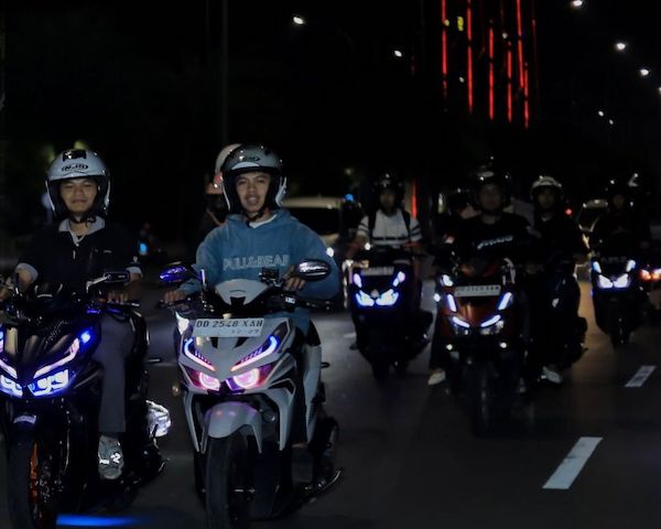 Nocturnity Riding, Cara Asmo Sulsel Dukung Gaya Hidup dan Solidaritas Komunitas Honda