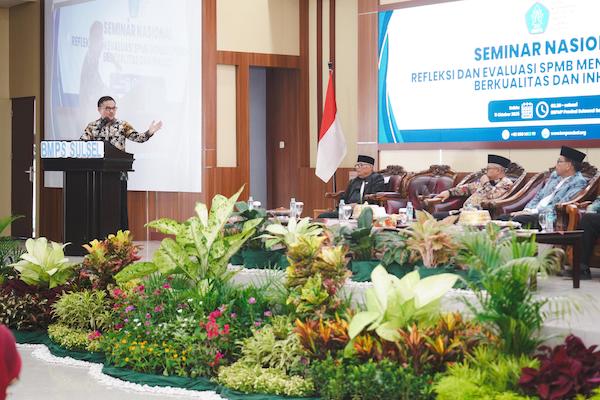 Hadiri Seminar Nasional SPMB, Sekprov Sulsel Sebut Sekolah Swasta Mitra Strategis Pemerintah