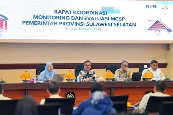 OPD Sulsel Diminta Proaktif Percepat Penginputan MCSP Bersama KPK