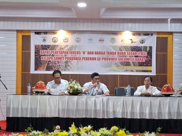 Harga TBS Sawit Pekebun Sulbar Naik Rp 66,27, Berlaku 16 Oktober 2025