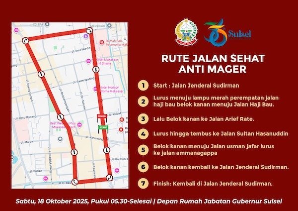 Sejumlah Jalan Ditutup Saat Jalan Sehat Anti Mager, Panitia Minta Maaf
